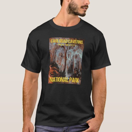 Carlsbad Caverns National Park New Mexico Poster T-shirt (Voorkant)