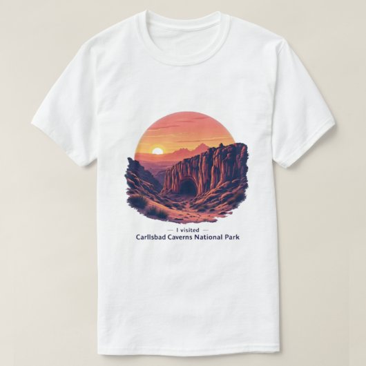 Carlsbad Caverns National Park (New Mexico) T-shirt (Design voorkant)