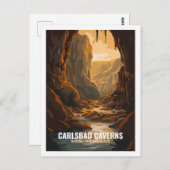 Carlsbad Caverns National Park New Mexico, Verenig Briefkaart (Voorkant / Achterkant)