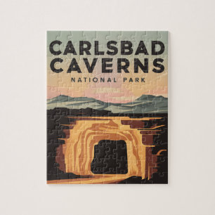 Carlsbad Caverns National Park Reizen Poster Legpuzzel