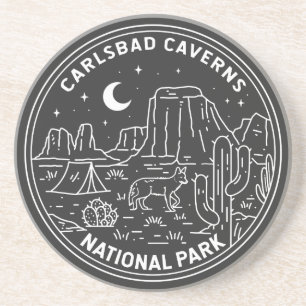Carlsbad Caverns National Park Vintage  Zandsteen Onderzetter