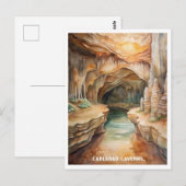 Carlsbad Caverns National Park Waterverf Schilderi Briefkaart (Voorkant / Achterkant)