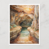 Carlsbad Caverns National Park Waterverf Schilderi Briefkaart (Voorkant)