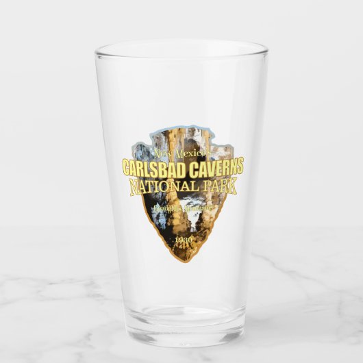 Carlsbad Caverns NP (pijlpunt) Glas (Voorkant)