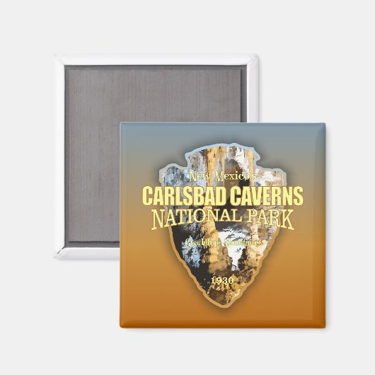 Carlsbad Caverns NP (pijlpunt) Magneet (Voorkant / Achterkant)