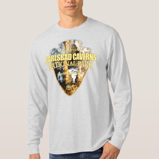 Carlsbad Caverns NP (pijlpunt) T-shirt (Voorkant)