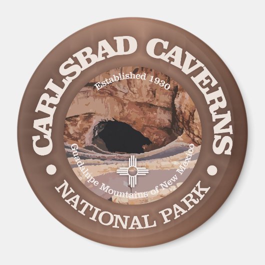 Carlsbad Caverns NP (rd)2 Magneet (Voorkant)