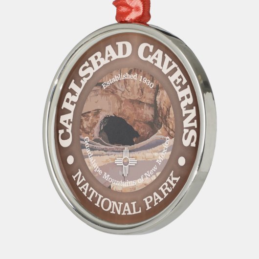 Carlsbad Caverns NP (rd)2 Metalen Ornament (Links)