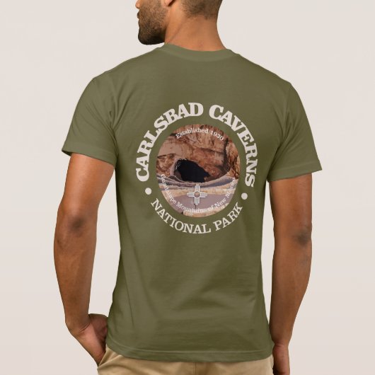 Carlsbad Caverns NP (rd)2 T-shirt (Achterkant)
