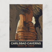 Carlsbad Caverns, Rock of Ages, Reizen Briefkaart (Voorkant)