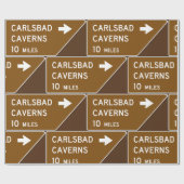 Carlsbad Caverns Sign Cadeaupapier (Vlak)