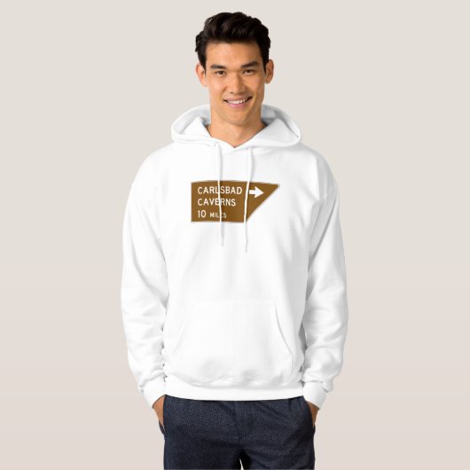 Carlsbad Caverns Sign Hoodie (Voorkant volledig)