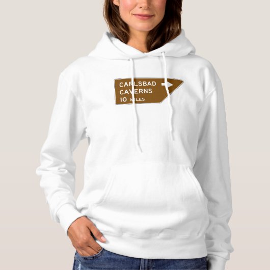 Carlsbad Caverns Sign Hoodie (Voorkant)