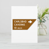 Carlsbad Caverns Sign Kaart