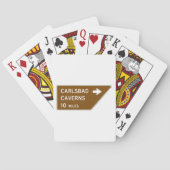 Carlsbad Caverns Sign Pokerkaarten (Achterkant)