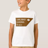 Carlsbad Caverns Sign T-shirt (Voorkant)