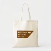 Carlsbad Caverns Sign Tote Bag (Voorkant)
