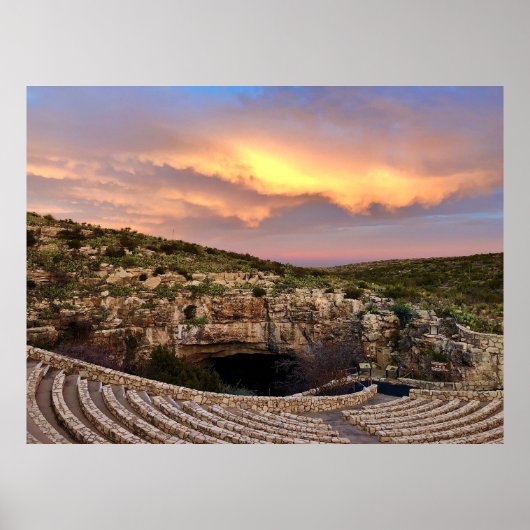 Carlsbad Caverns Sunset Poster (Voorkant)