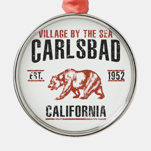 Carlsbad Metalen Ornament (Voorkant)