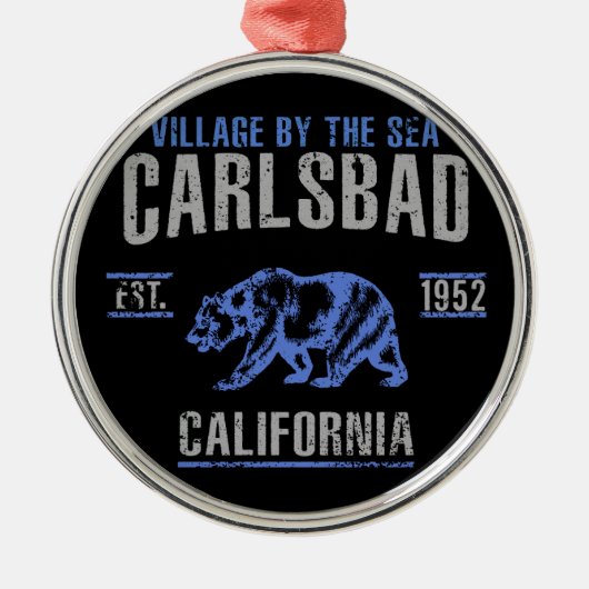 Carlsbad Metalen Ornament (Voorkant)