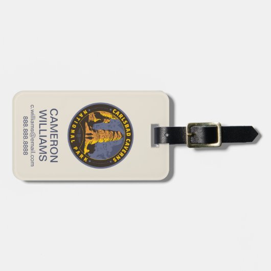 Carlsbad National Park Bagagelabel (Voorkant horizontaal)