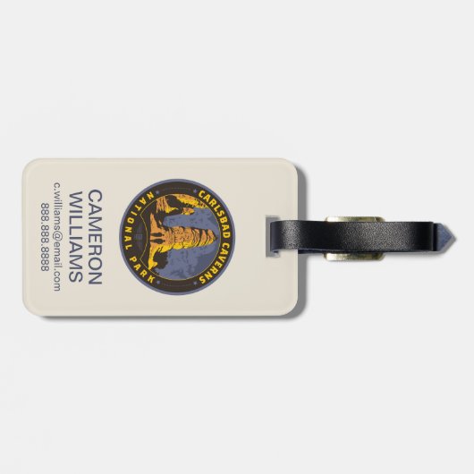 Carlsbad National Park Bagagelabel (Achterkant horizontaal)