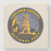 Carlsbad National Park Stenen Onderzetter (Voorkant)