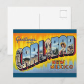 Carlsbad, New Mexico  Art Briefkaart (Voorkant / Achterkant)