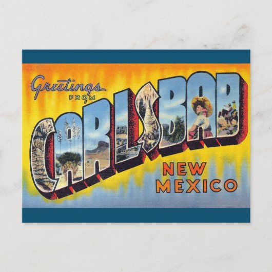 Carlsbad, New Mexico  Art Briefkaart (Voorkant)