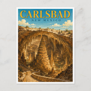 Carlsbad New Mexico Carlsbad Caverns GeoSaga Briefkaart