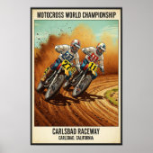  Carlsbad Raceway Motorcross Poster (Voorkant)