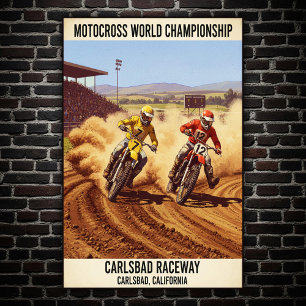 Carlsbad Raceway Motorcross Poster