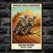  Carlsbad Raceway Motorcross Poster