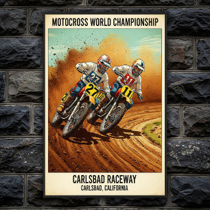 Carlsbad Raceway Motorcross Poster