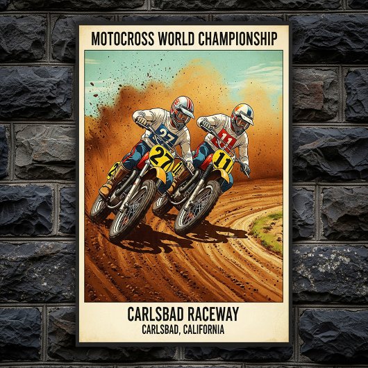  Carlsbad Raceway Motorcross Poster