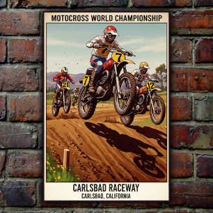 Carlsbad Raceway Motorcross Poster