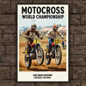  Carlsbad Raceway Motorcross Poster