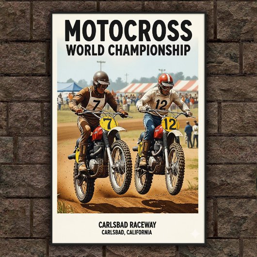 Carlsbad Raceway Motorcross Poster