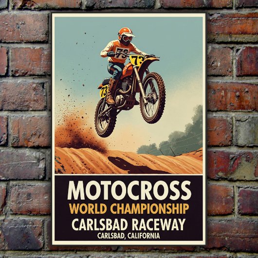  Carlsbad Raceway Motorcross Poster