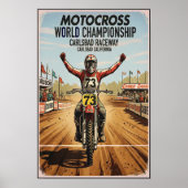 Carlsbad Raceway Motorcross Poster (Voorkant)