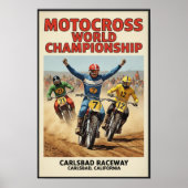  Carlsbad Raceway Motorcross Poster (Voorkant)