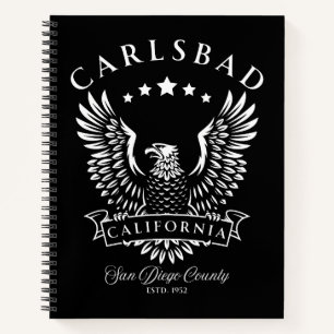 Carlsbad San Diego County Californië Vintage Eagle Notitieboek