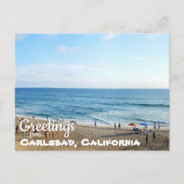 Carlsbad State Beach California Coast Briefkaart