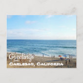 Carlsbad State Beach California Coast Briefkaart (Voorkant)