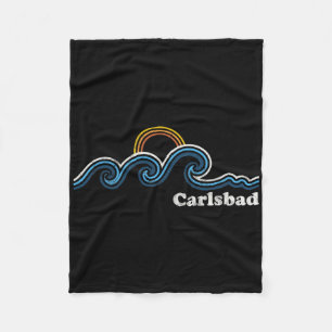 Carlsd Californië Ca Sufing Golven Zonsondergang V Fleece Deken