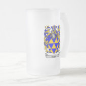 CARLSON FAMILIE CREST - KOOLSTOFWAPENKAT MATGLAS BIERPUL (Voorkant rechts)