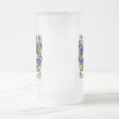 CARLSON FAMILIE CREST - KOOLSTOFWAPENKAT MATGLAS BIERPUL (Center)