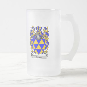 CARLSON FAMILIE CREST - KOOLSTOFWAPENKAT MATGLAS BIERPUL