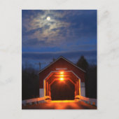 Carlton Covered Bridge Moonlight Briefkaart (Voorkant)