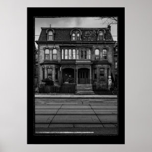 Carlton Street nr. 17 met de grens Poster
